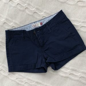 Navy Twill Shorts